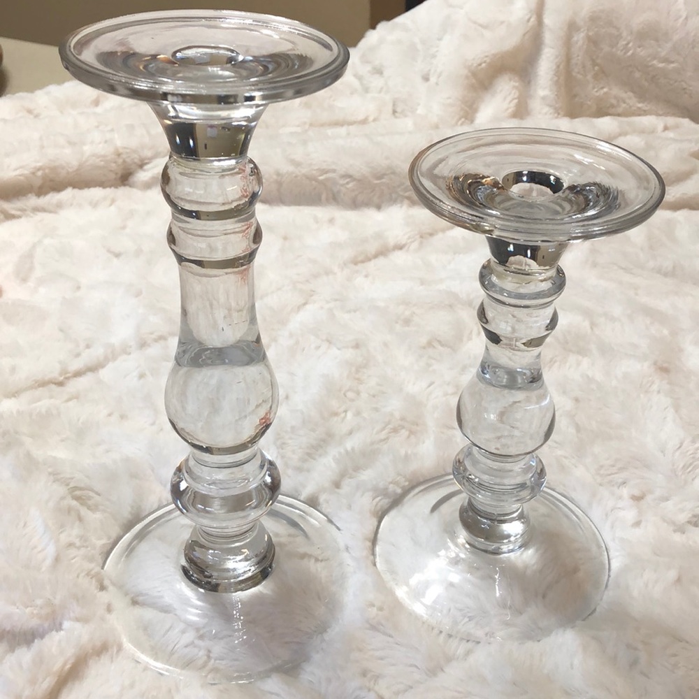 🌸Set of 2 Lead Crystal Candle Holders 🌸